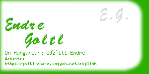 endre goltl business card